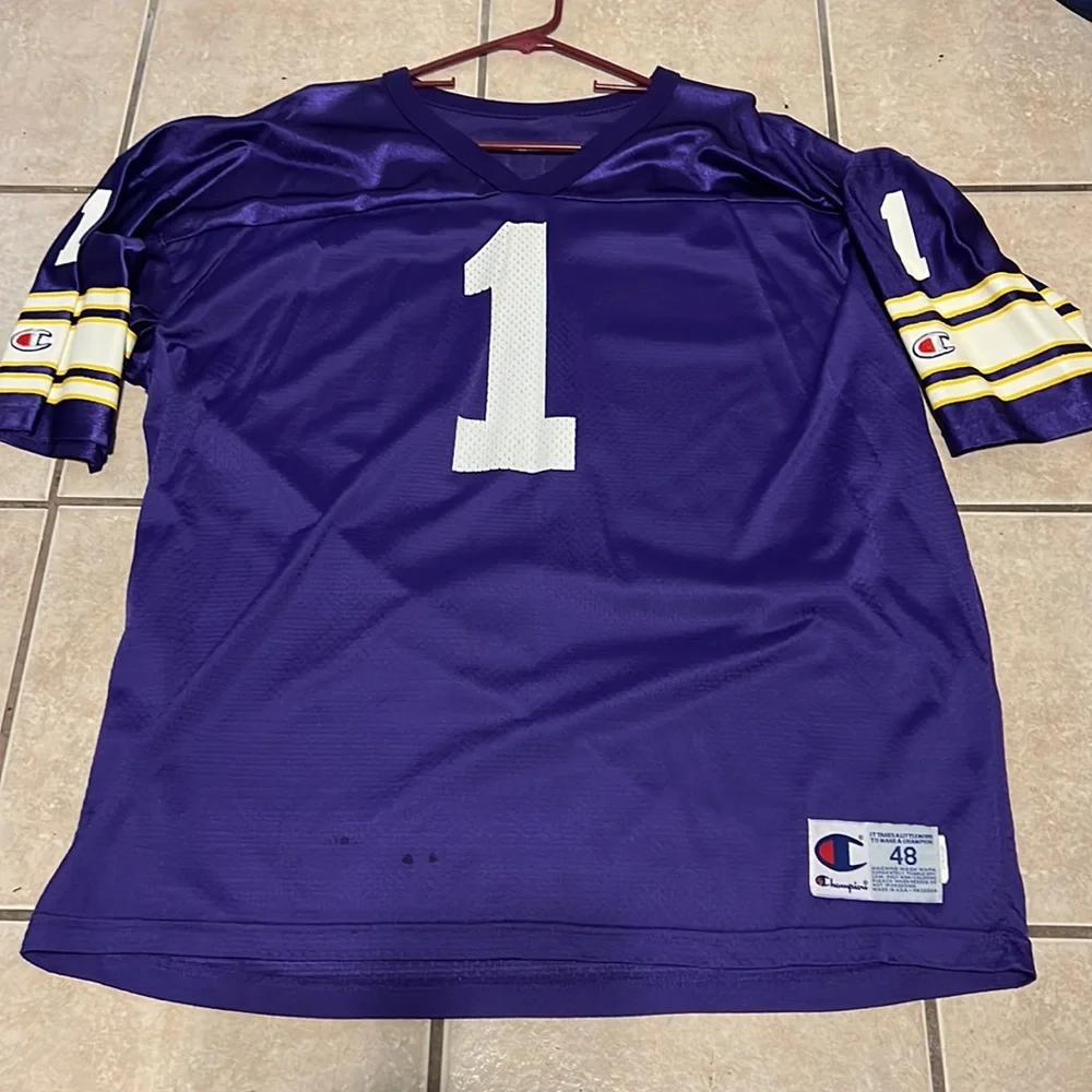 Champion Warren Moon Minnesota Vikings Jersey size 48 Color Purple - Picture 1 of 6